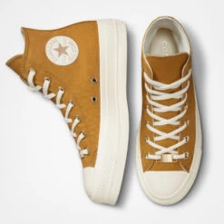 Converse Chuck Taylor All Star Lift Platform Tonal Gold -Boutique Monpiedceheros chuck taylor all star lift platform tonal gold 2